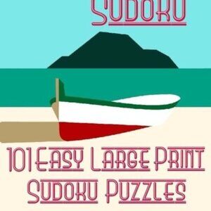Vacation Sudoku 101 Easy Large Print Sudoku Puzzles / BRAND NEW